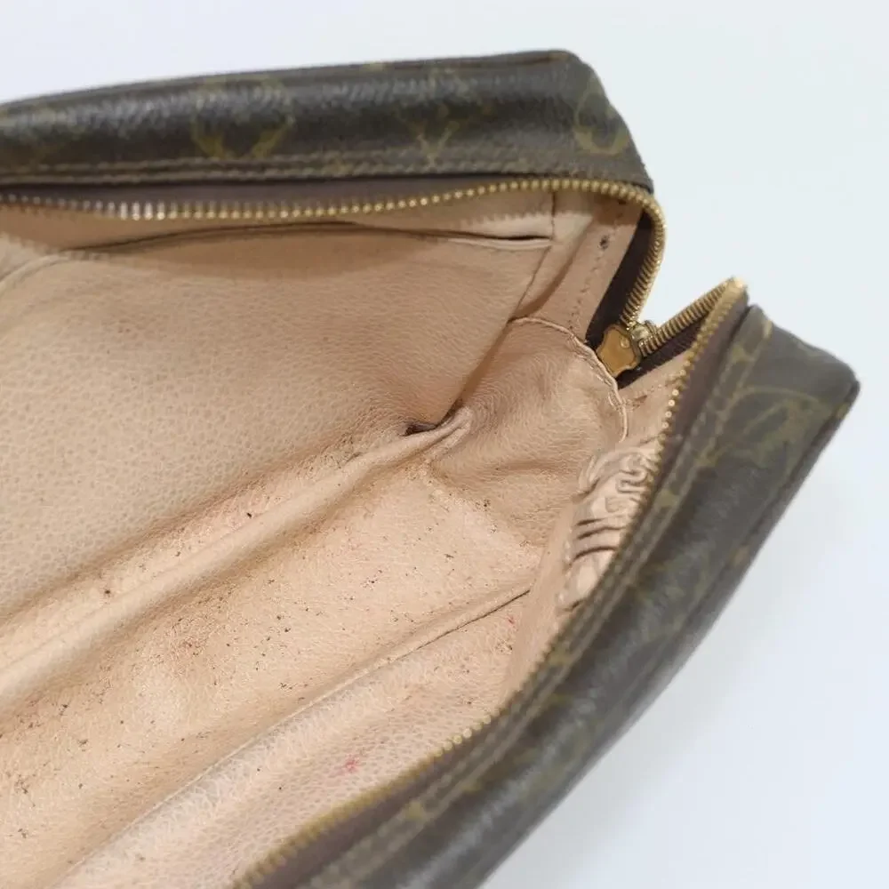 Louis Vuitton Monogram Trousse Toilette 23 Clutch Bag Brown
